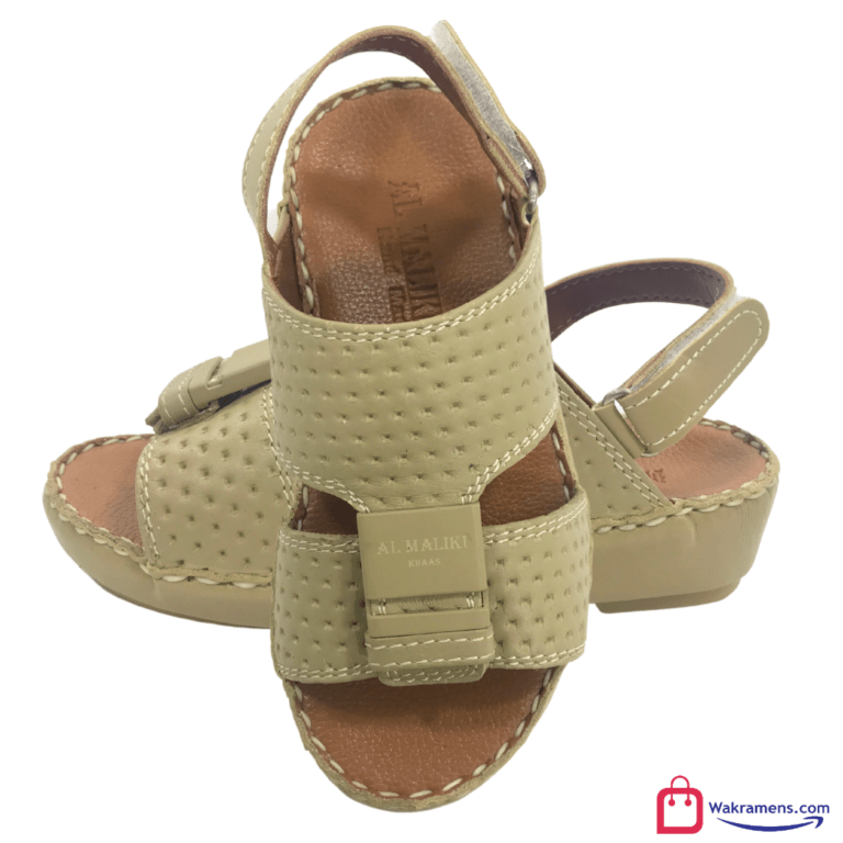 Al Maliki Slippers for Boys Beige Handmade Slippers for Boys